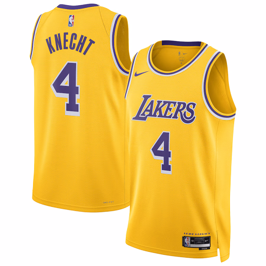 Unisex Los Angeles Lakers Dalton Knecht Nike Gold Swingman Jersey - Jersey