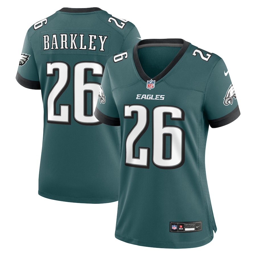 Women's Philadelphia Eagles Saquon Barkley Nike Midnight Green Game Player Jersey - Jersey