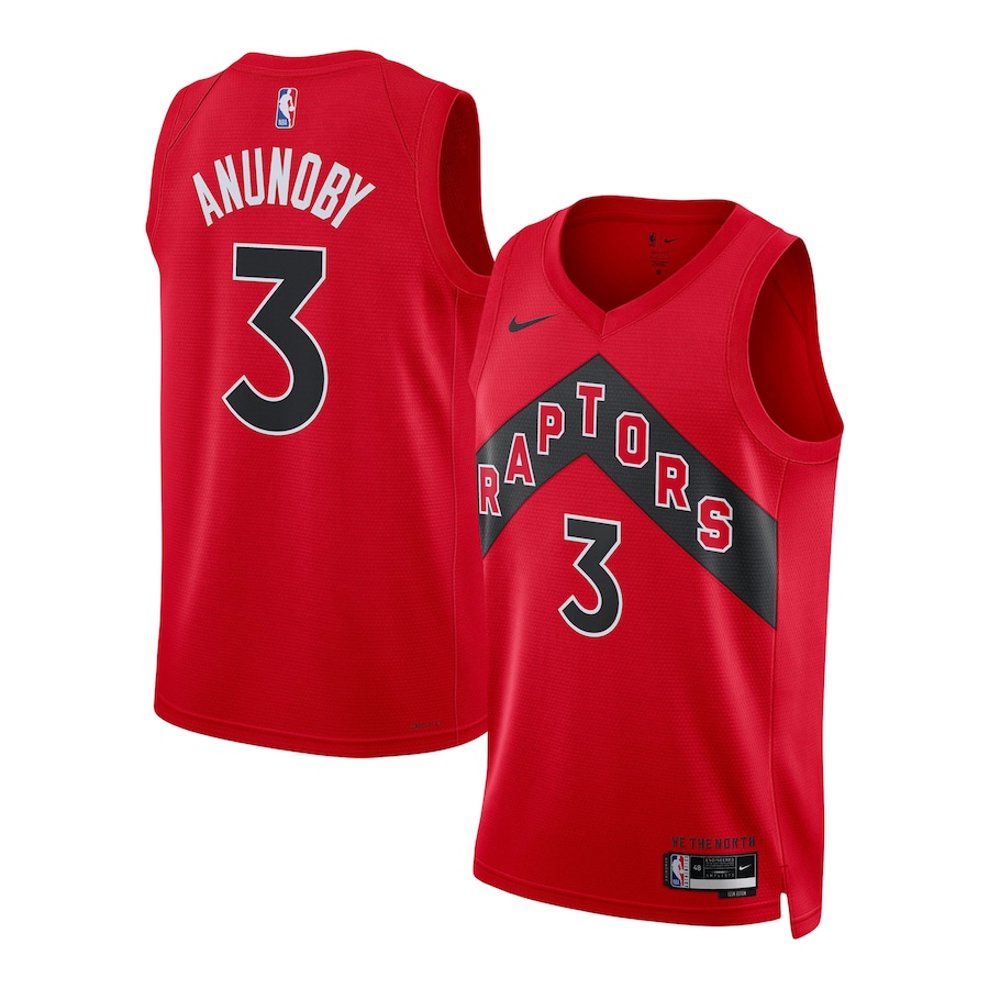 Unisex Toronto Raptors OG Anunoby Nike Red Swingman Jersey - Icon Edition - Jersey