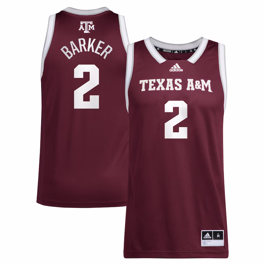 Janiah Barker Texas A&M Aggies adidas Unisex NIL Women's Basketball Jersey - Maroon - Jersey