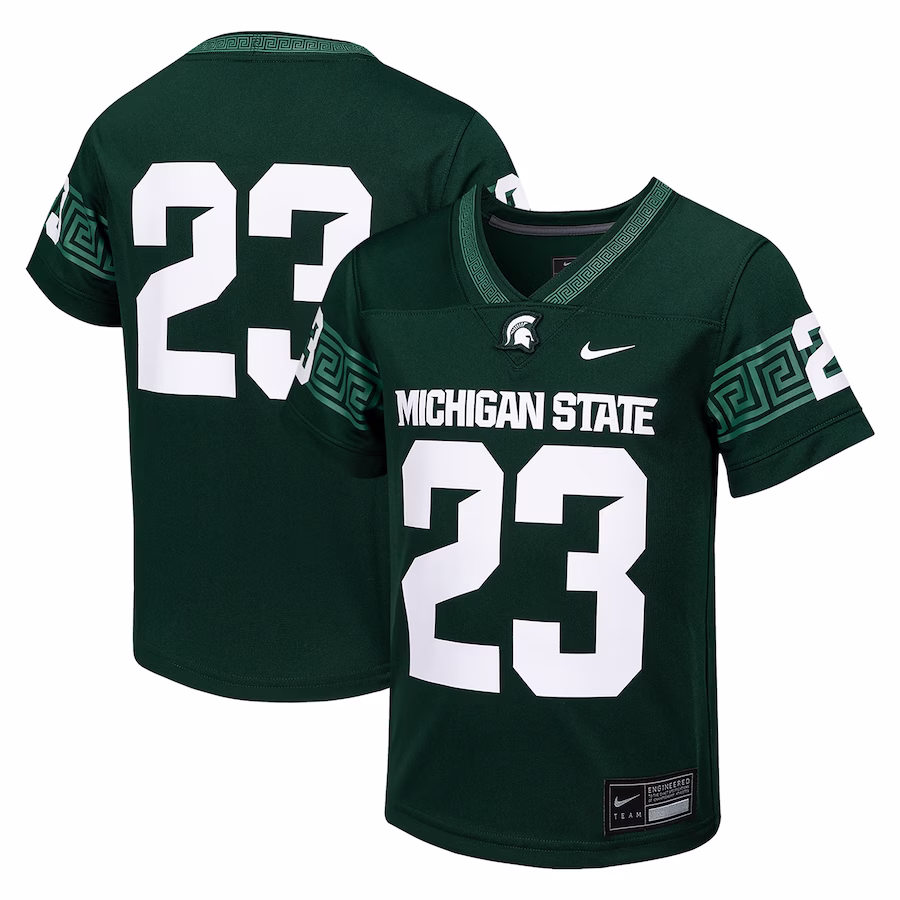 #23 Michigan State Spartans Nike Youth Untouchable Replica Game Jersey - Green - Jersey