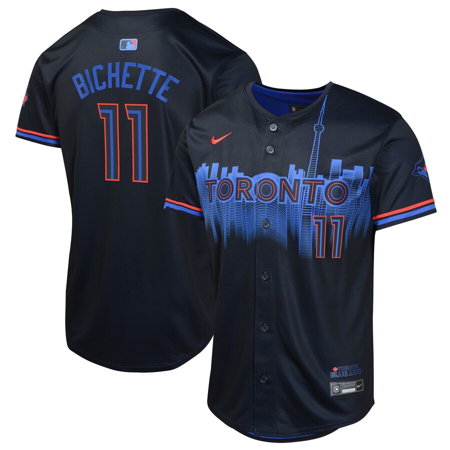 Youth Toronto Blue Jays Bo Bichette Nike Navy 2024 City Connect Limited Player Jersey - Jersey