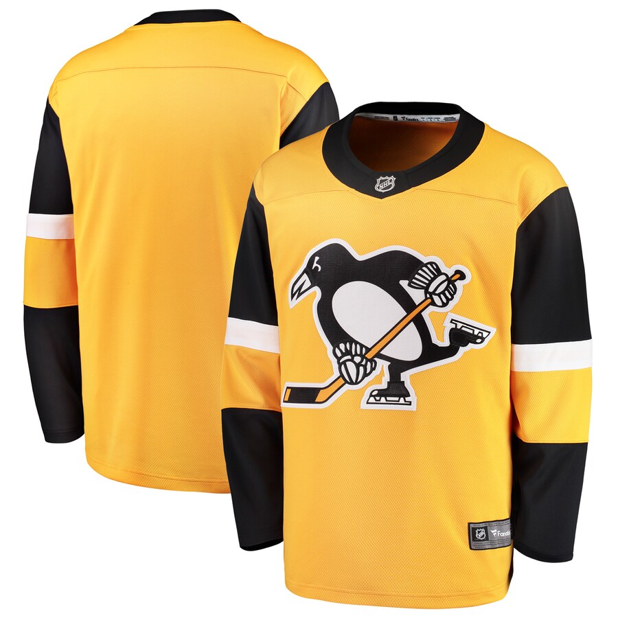 Youth Pittsburgh Penguins Fanatics Branded Gold Alternate Breakaway Jersey - Jersey