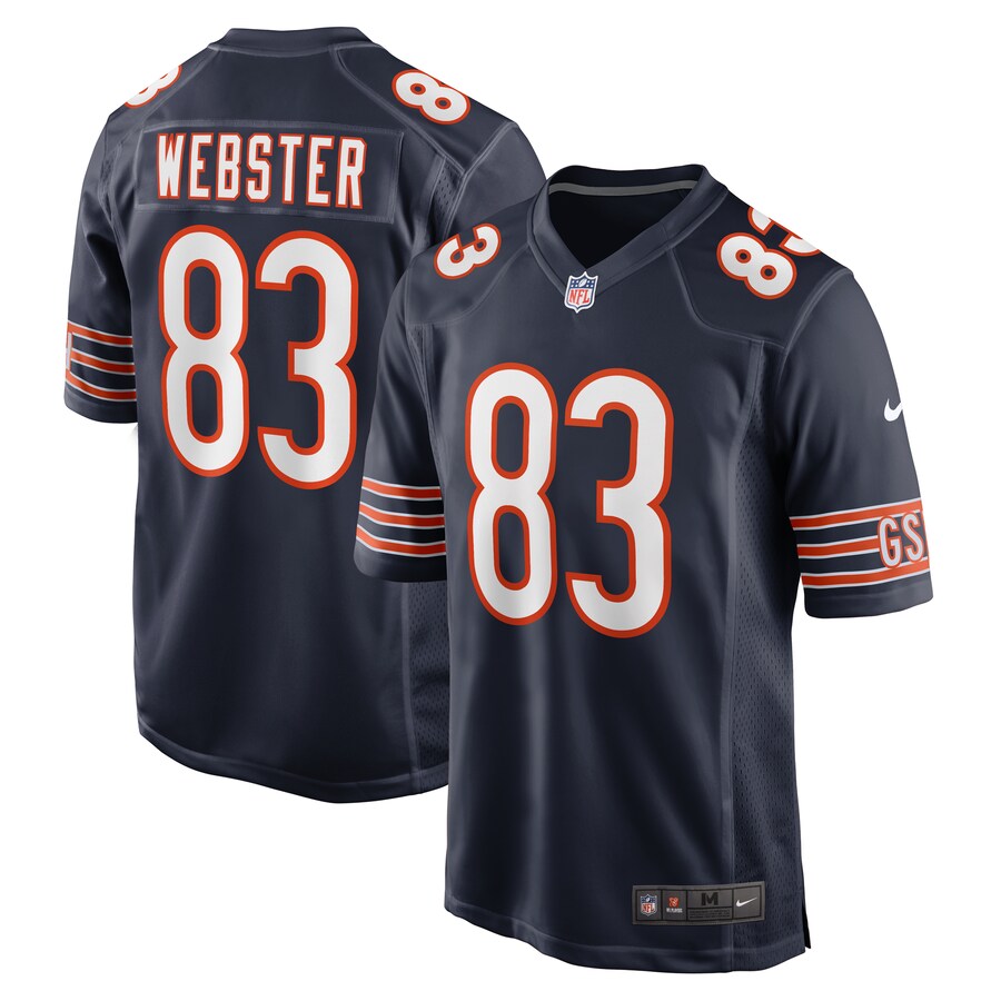 Men's Chicago Bears Nsimba Webster Nike  Navy Team Game Jersey - Jersey