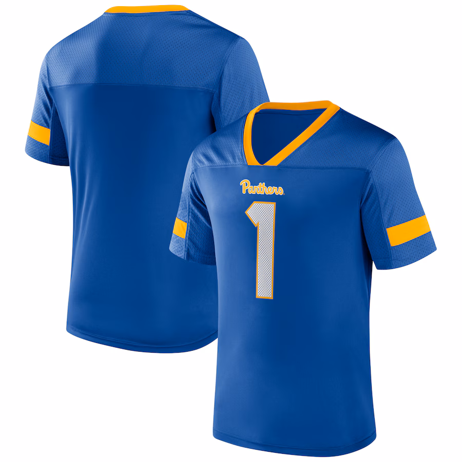 #1 Pitt Panthers Fanatics Branded Kickoff Winner Replica Jersey - Royal - Jersey