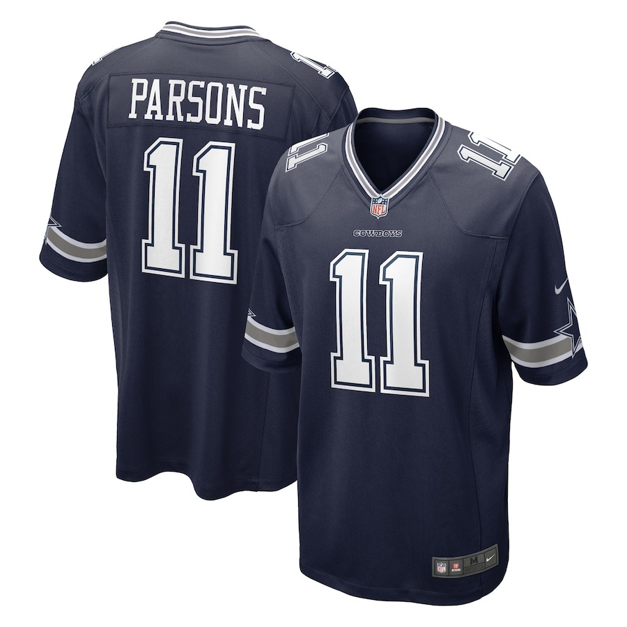 Men's Dallas Cowboys Micah Parsons Nike Navy Game Jersey - Jersey