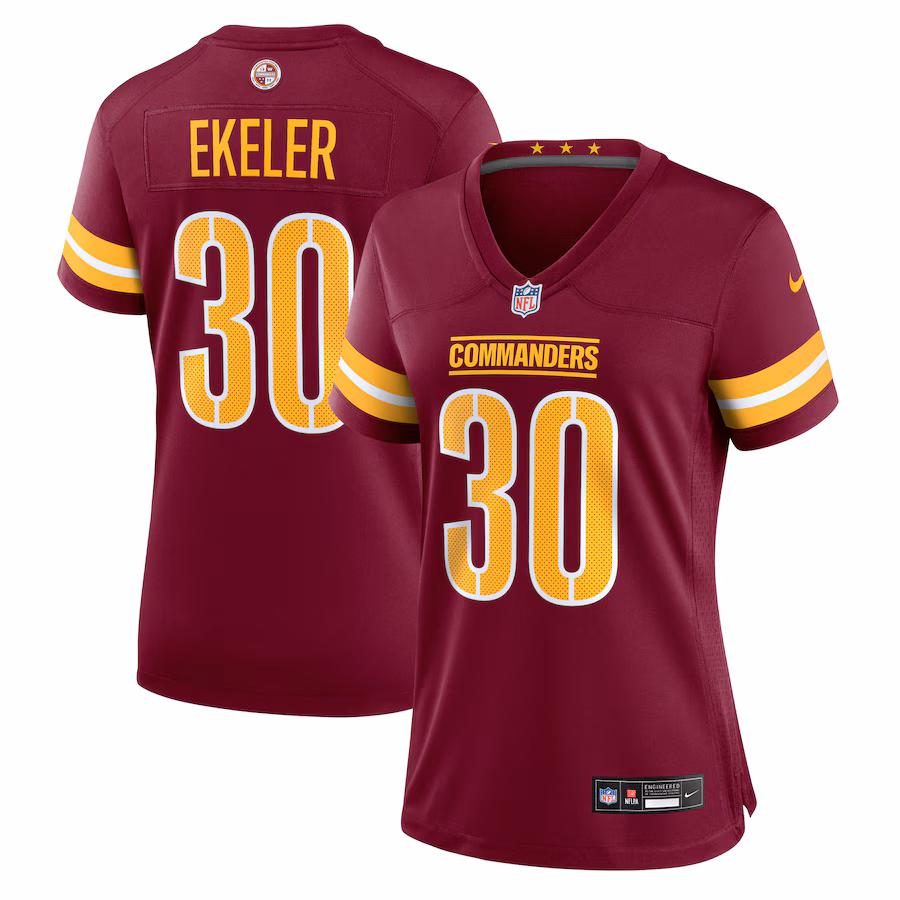 Women's Washington Commanders Austin Ekeler Nike Burgundy Game Jersey - Jersey