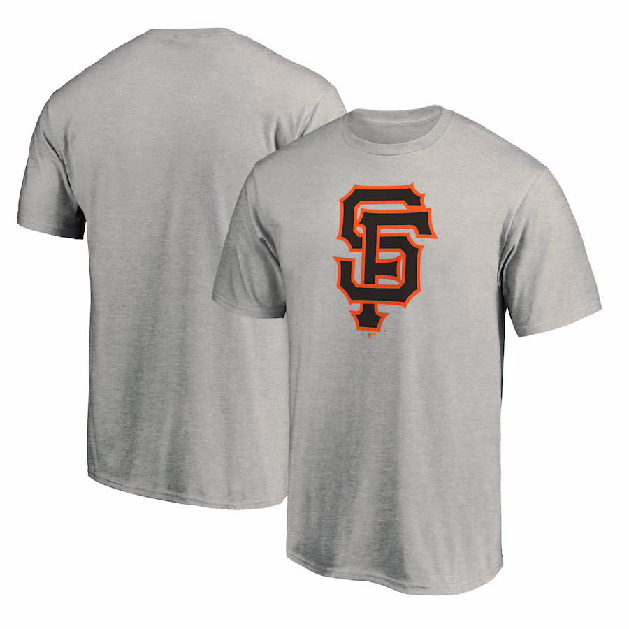Men's San Francisco Giants Heathered Gray Official Team Logo T-Shirt - Jersey