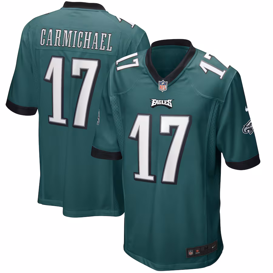 Men's Philadelphia Eagles Harold Carmichael Nike Midnight Green Game Retired Player Jersey - Jersey