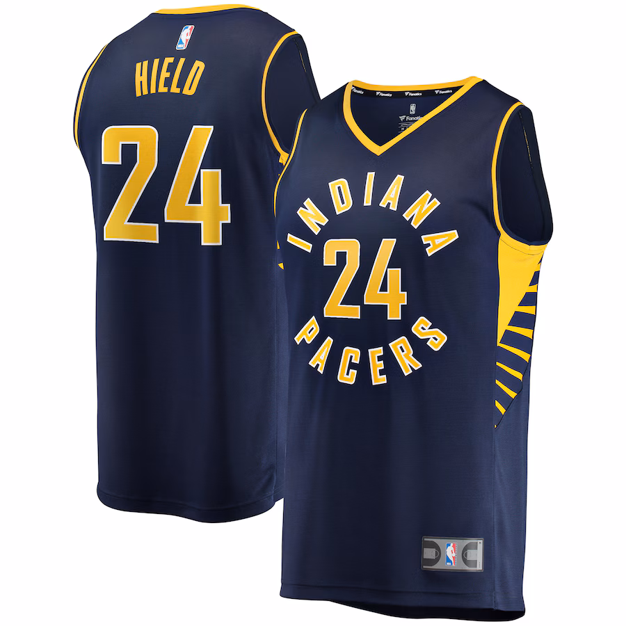 Men's Indiana Pacers Buddy Hield Fanatics Navy Fast Break Replica Jersey - Icon Edition - Jersey