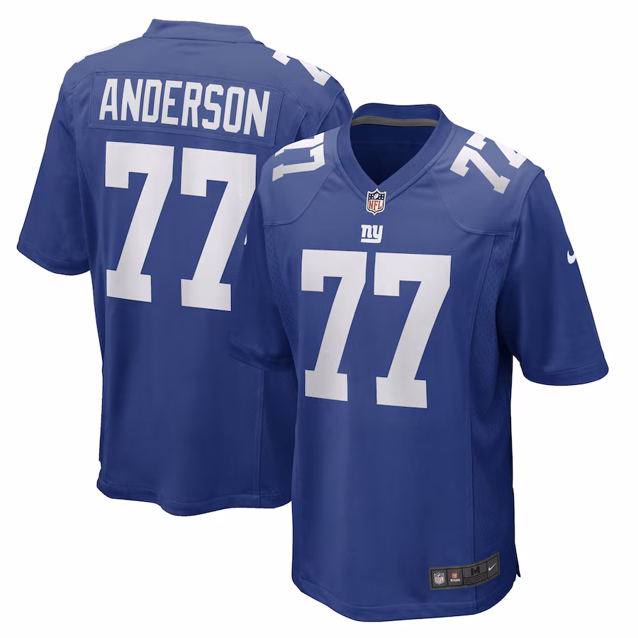 Men's New York Giants Jack Anderson Nike Royal Game Player Jersey - Jersey