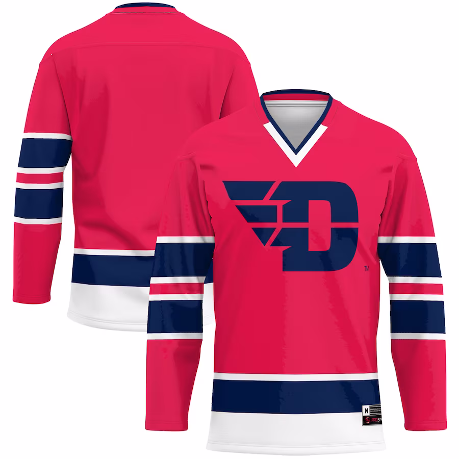 Dayton Flyers GameDay Greats Hockey Jersey - Red - Jersey