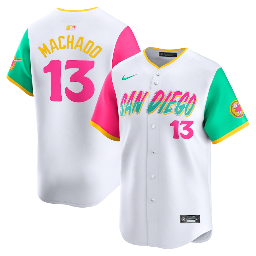 Men's San Diego Padres Manny Machado Nike White City Connect Limited Player Jersey - Jersey