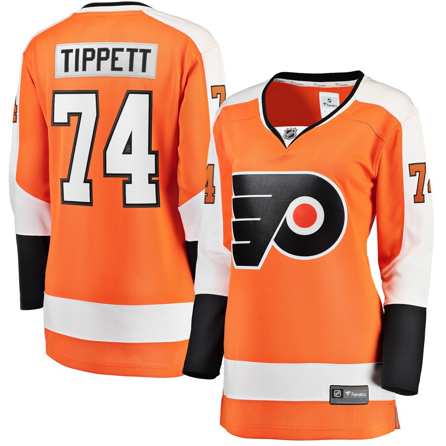 Women's Philadelphia Flyers Owen Tippett Fanatics Branded Orange Home Breakaway Player Jersey - Jersey