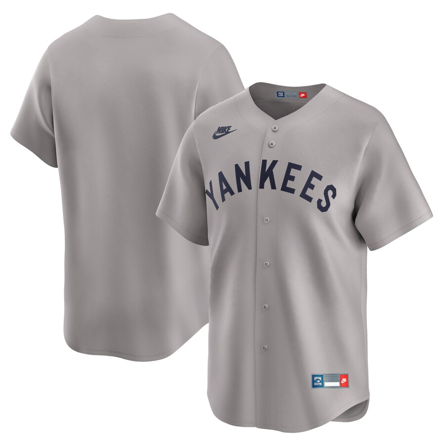 Men's New York Yankees Nike Gray Cooperstown Collection Limited Jersey - Jersey