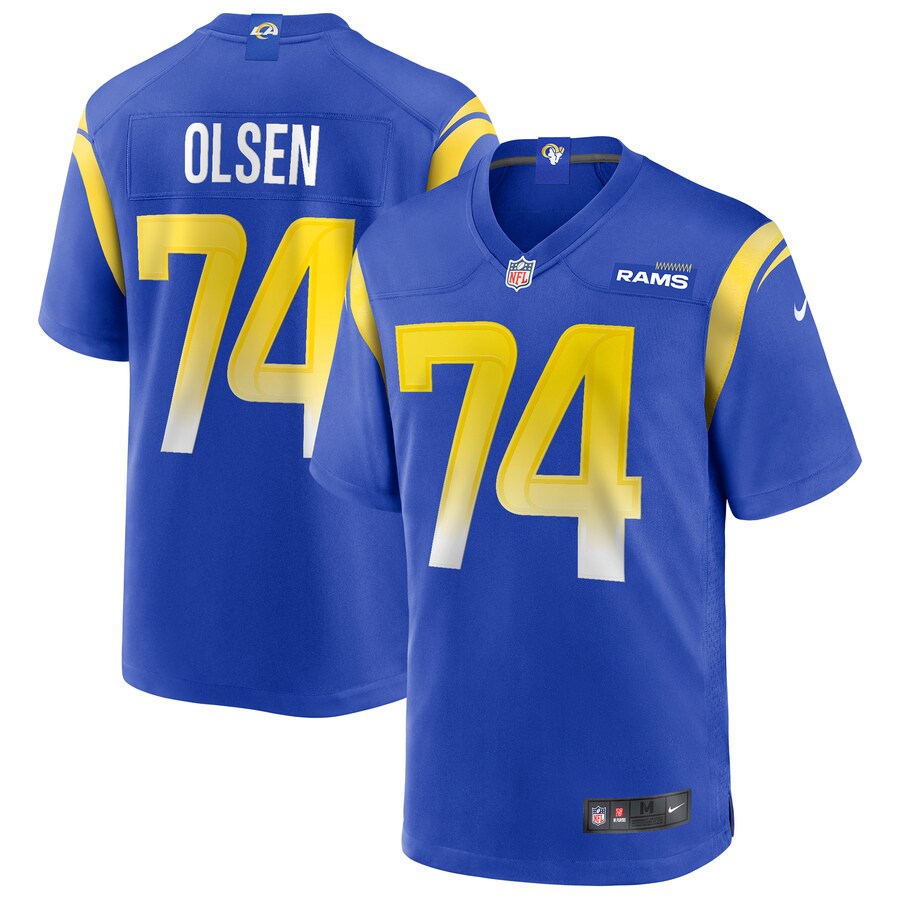 Men's Los Angeles Rams Merlin Olsen Nike Royal Game Retired Player Jersey - Jersey