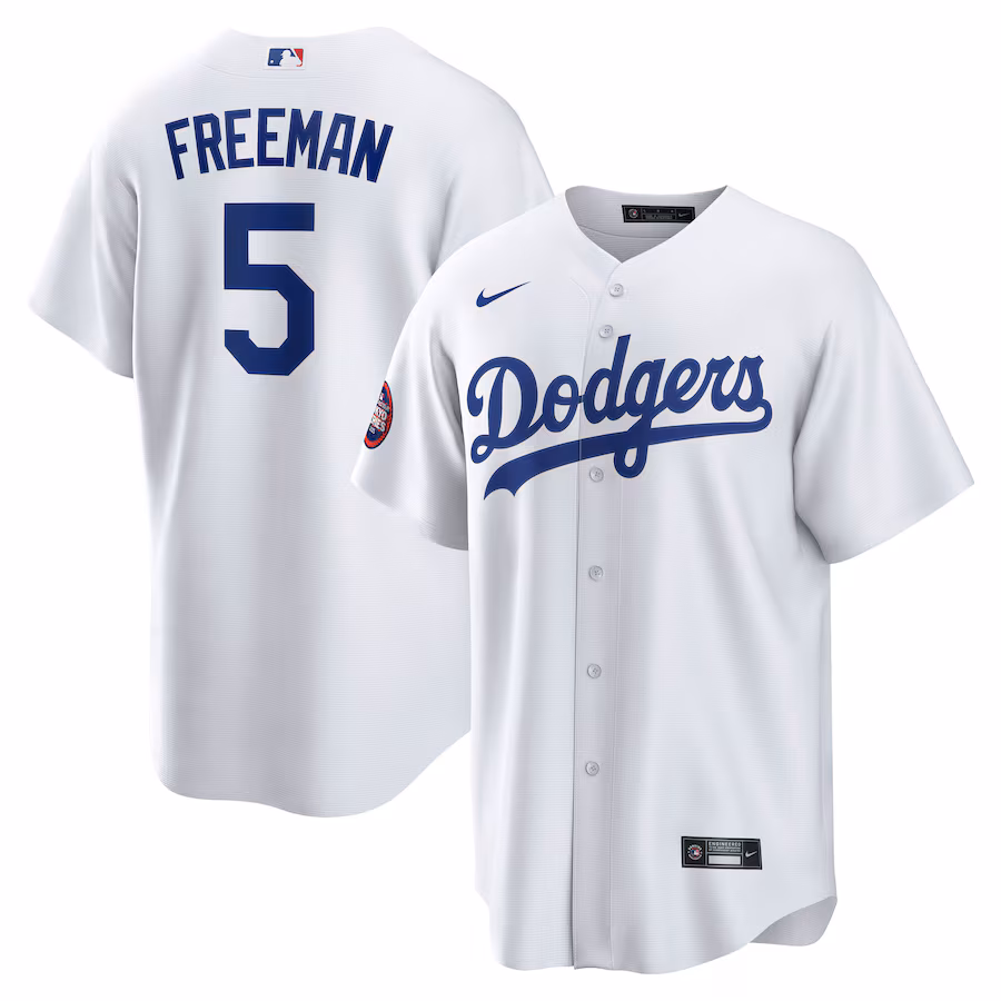 Men's Los Angeles Dodgers Freddie Freeman Nike White 2025 MLB World Tour: Tokyo Series Home Replica Player Jersey - Jersey