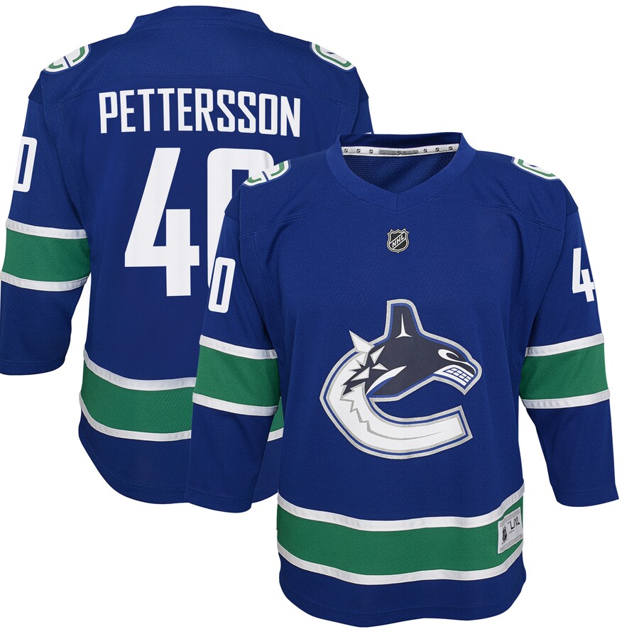 Youth Vancouver Canucks Elias Pettersson Blue 2019/20 Home Replica Player Jersey - Jersey