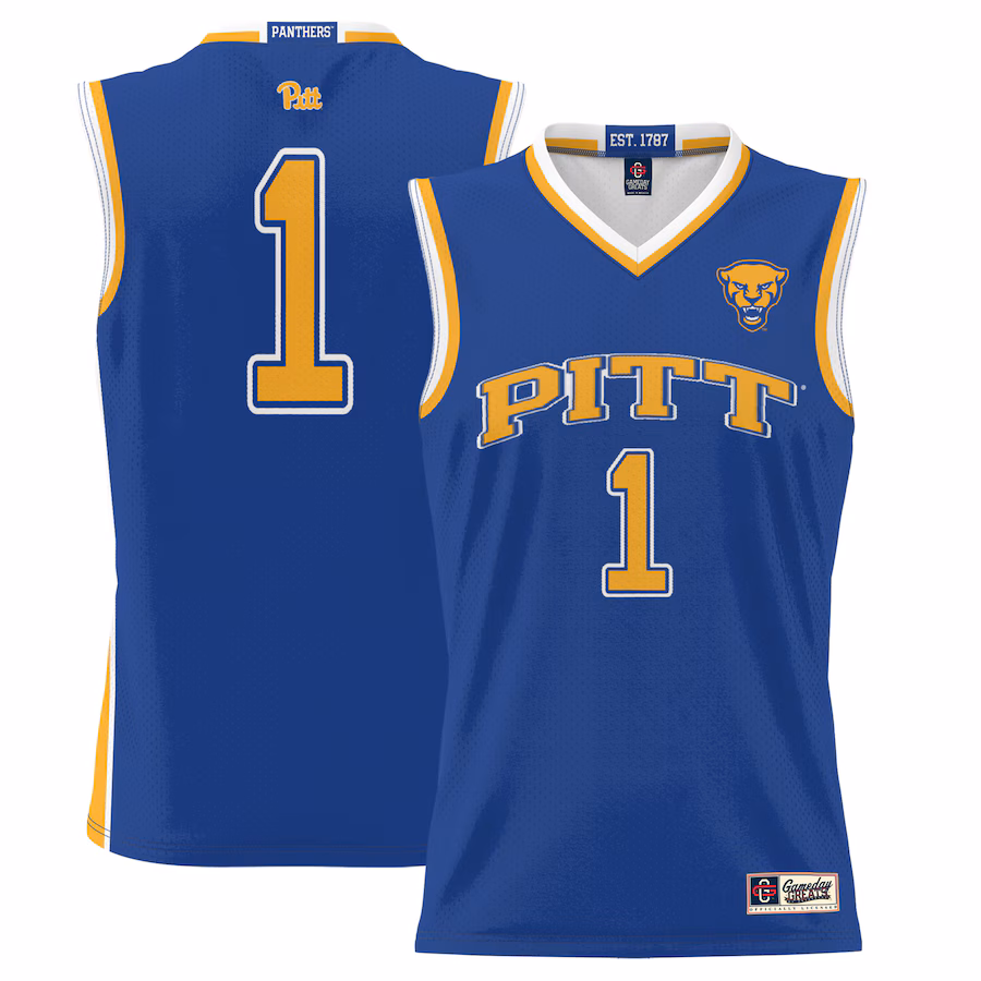 Youth GameDay Greats #1 Royal Pitt Panthers Lightweight Basketball Jersey - Jersey