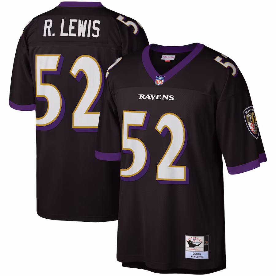 Men's Baltimore Ravens Ray Lewis Mitchell & Ness Black Legacy Replica Jersey - Jersey