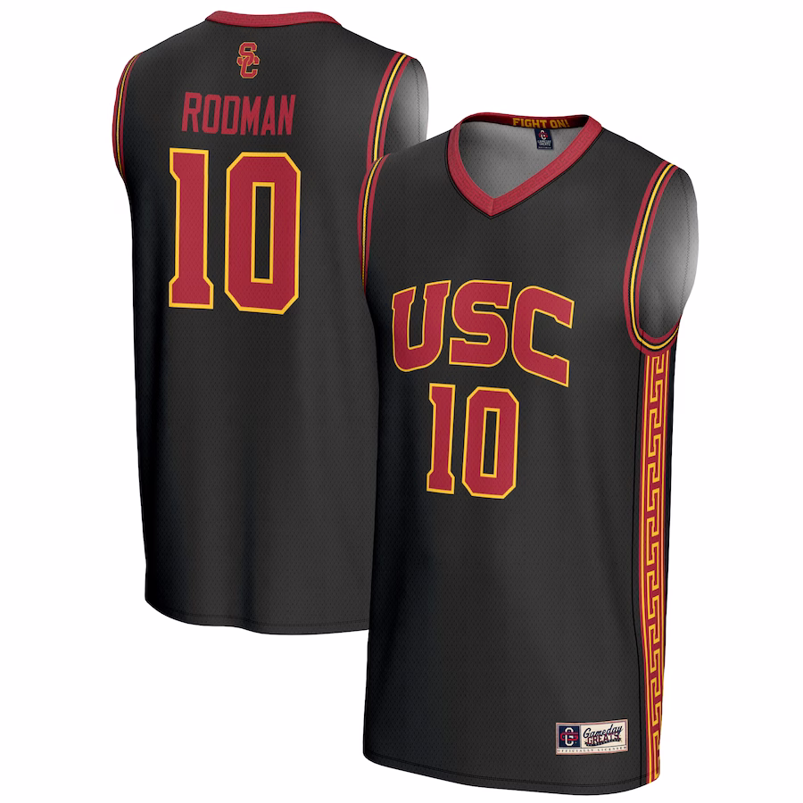 DJ Rodman USC Trojans GameDay Greats  NIL Lightweight Fashion Player Basketball Jersey – Black - Jersey