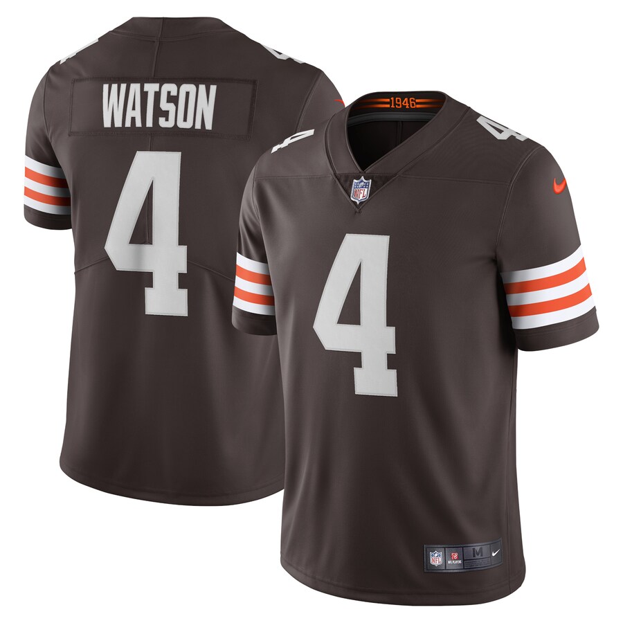 Men's Cleveland Browns Deshaun Watson Nike Brown Vapor Limited Jersey - Jersey