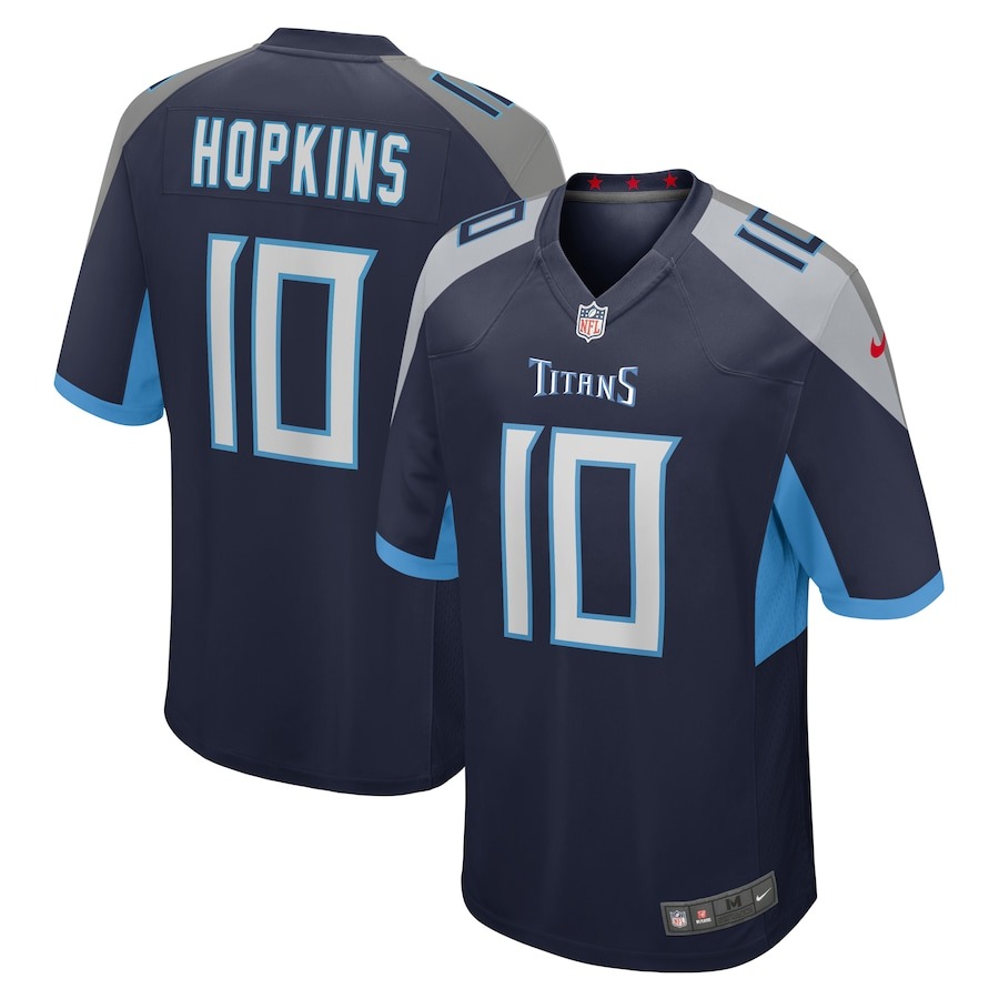 Men's Tennessee Titans DeAndre Hopkins Nike Navy Game Jersey - Jersey
