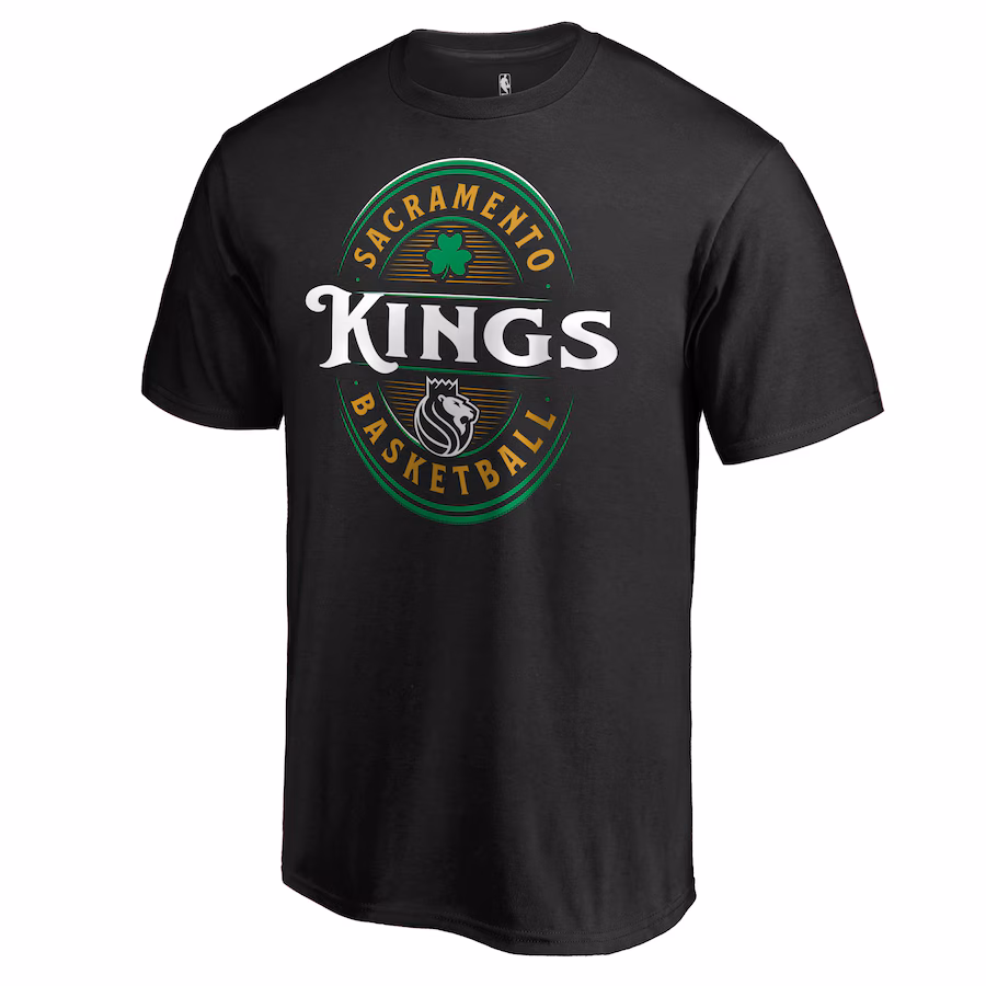 Men's Sacramento Kings Black Forever Lucky T-Shirt - Jersey