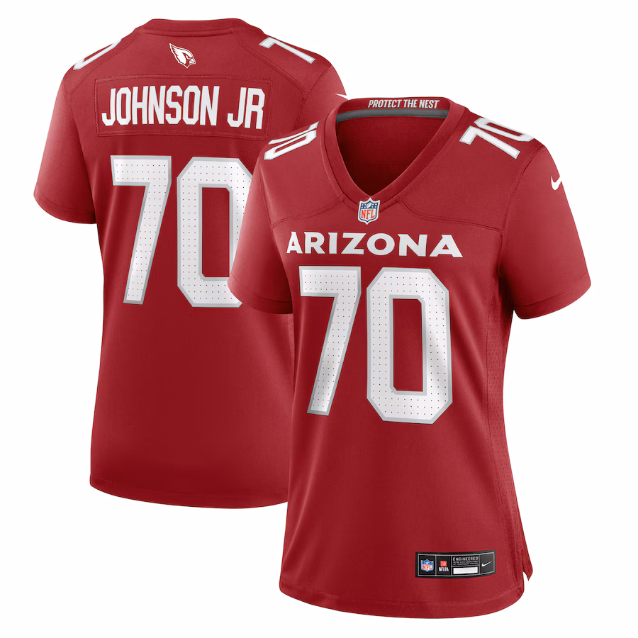 Women's Arizona Cardinals Paris Johnson Jr. Nike Cardinal Game Jersey - Jersey