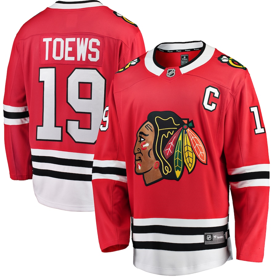 Youth Chicago Blackhawks Jonathan Toews Fanatics Red Home Breakaway Player Jersey - Jersey