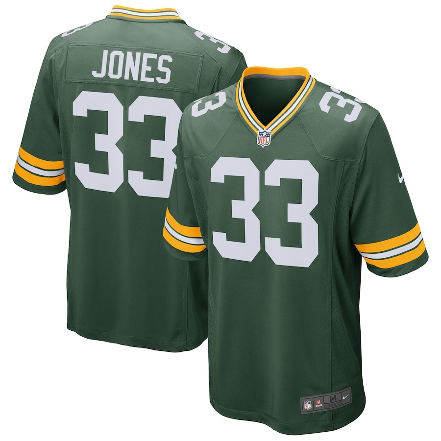 Men's Green Bay Packers Aaron Jones Nike Green Game Jersey - Jersey