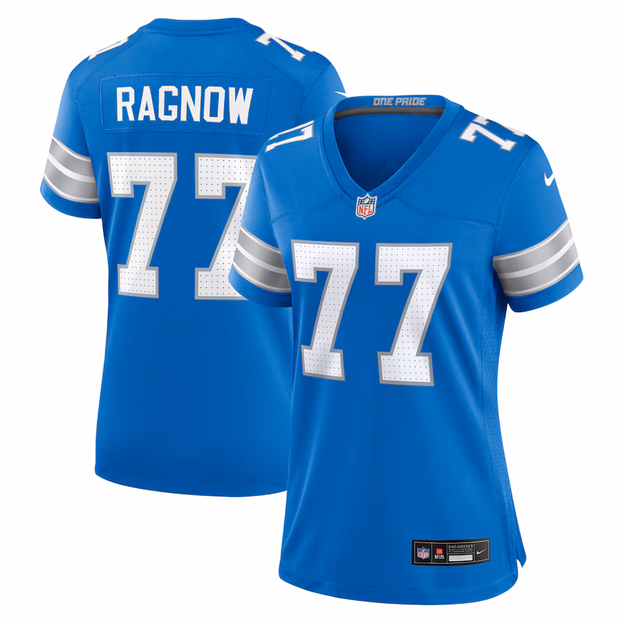 Women's Detroit Lions Frank Ragnow Nike  Blue Team Game Jersey - Jersey
