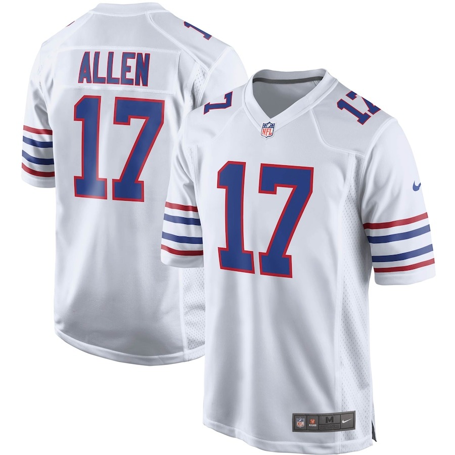 Men's Buffalo Bills Josh Allen Nike White Alternate Game Player Jersey - Jersey