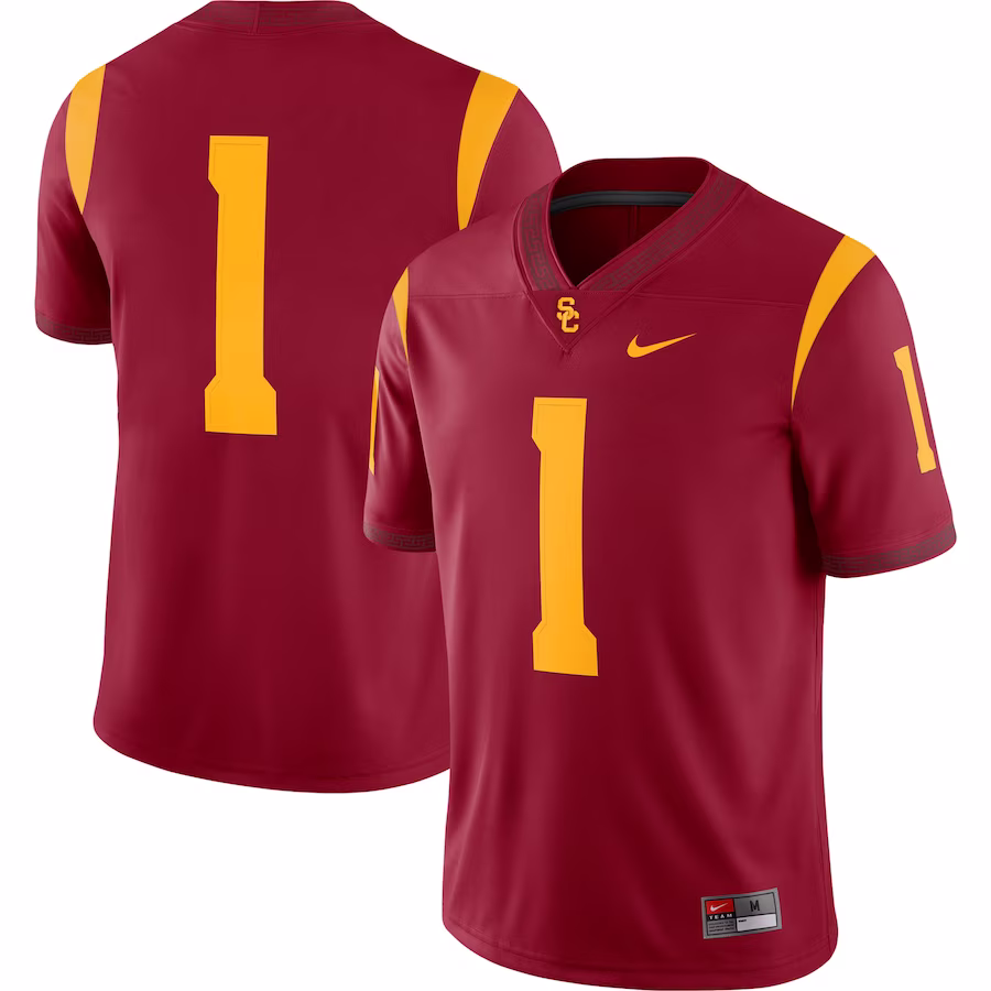 #1 USC Trojans Nike Women's Performance Game Jersey - Cardinal - Jersey
