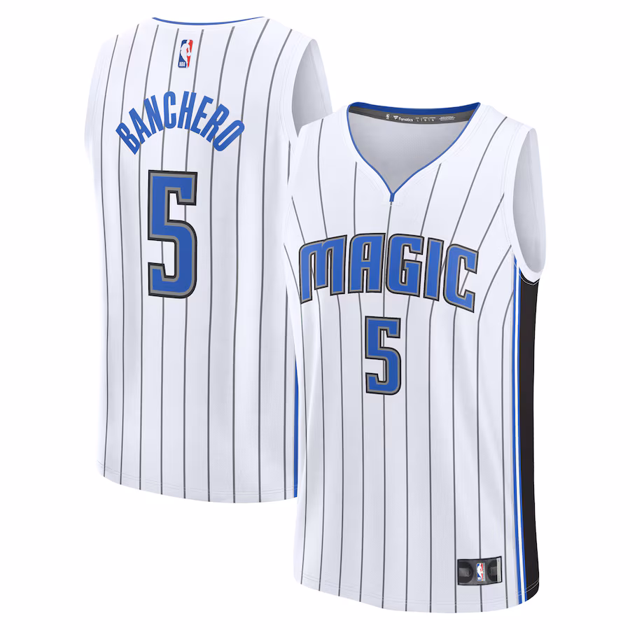 Youth Orlando Magic Paolo Banchero Fanatics White Fast Break Replica Player Jersey - Association Edition - Jersey