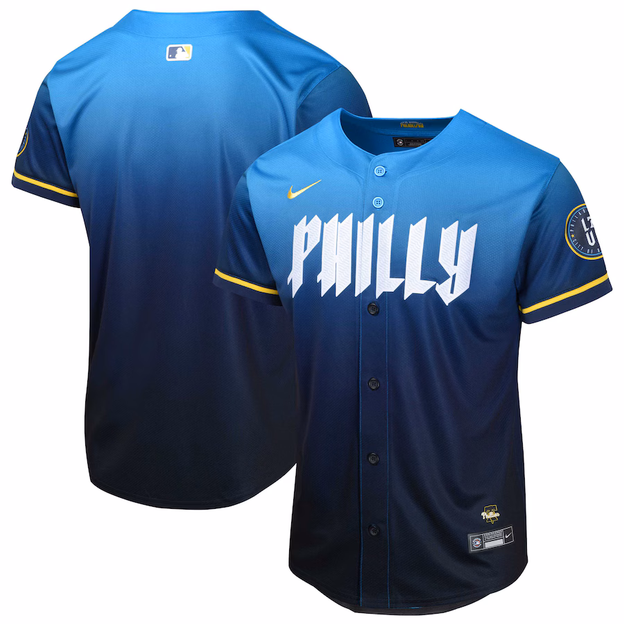 Youth Philadelphia Phillies  Nike Blue 2024 City Connect Limited Jersey - Jersey