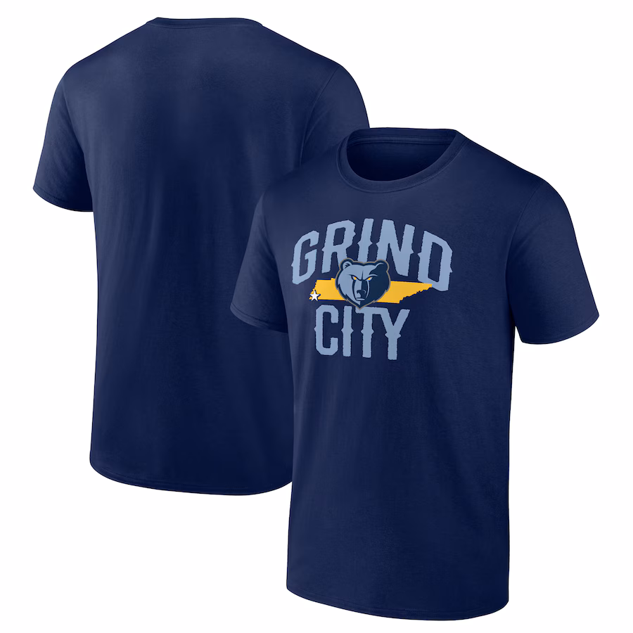 Men's Memphis Grizzlies  Navy Core Hometown Launch T-Shirt - Jersey