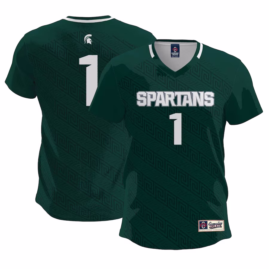 #1  Michigan State Spartans GameDay Greats  Lightweight Soccer Team Jersey - Green - Jersey