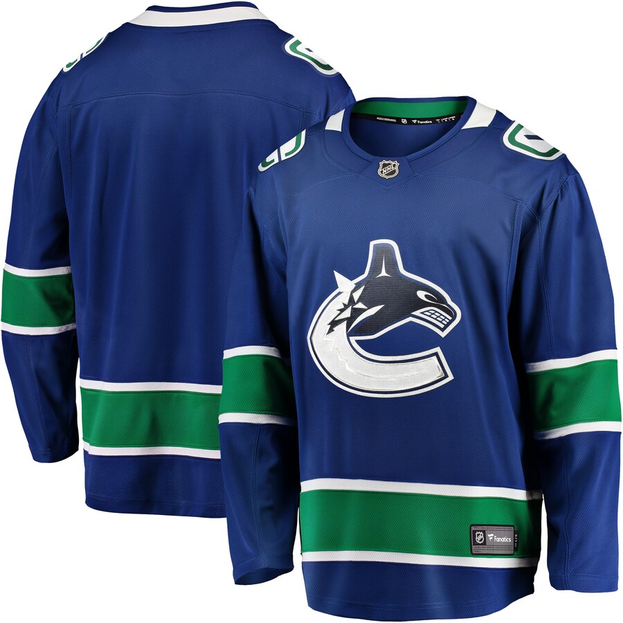 Men's Vancouver Canucks Fanatics Branded Blue Home Team Breakaway Jersey - Jersey