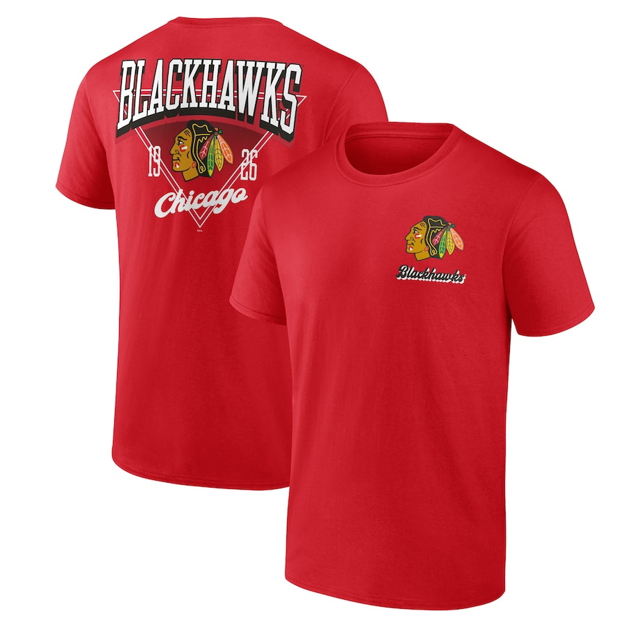 Men's Chicago Blackhawks Red Never Over T-Shirt - Jersey