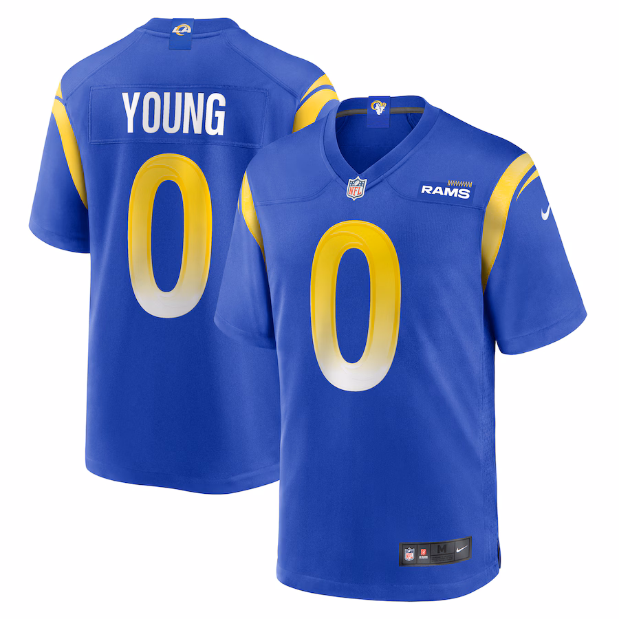 Men's Los Angeles Rams Byron Young Nike Royal Home Game Jersey - Jersey