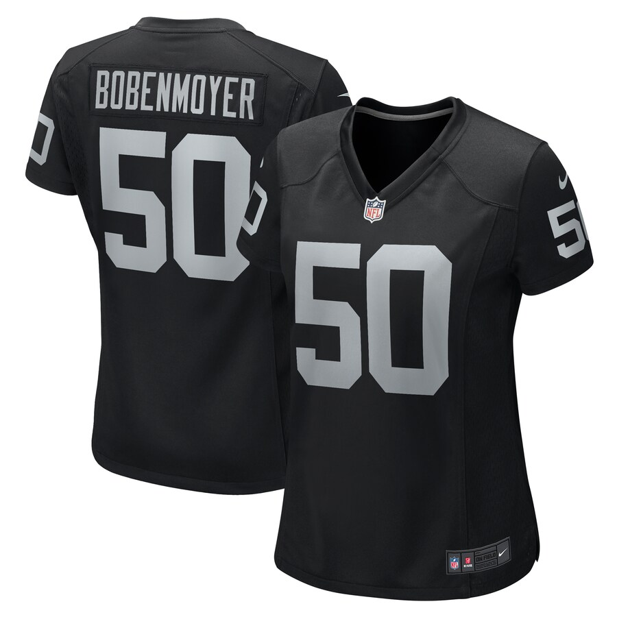 Women's Las Vegas Raiders Jacob Bobenmoyer Nike Black Game Player Jersey - Jersey