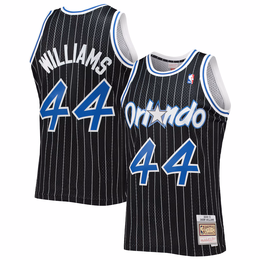 Men's Orlando Magic Jason Williams Mitchell & Ness Black 2001/02 Hardwood Classics Swingman Jersey - Jersey