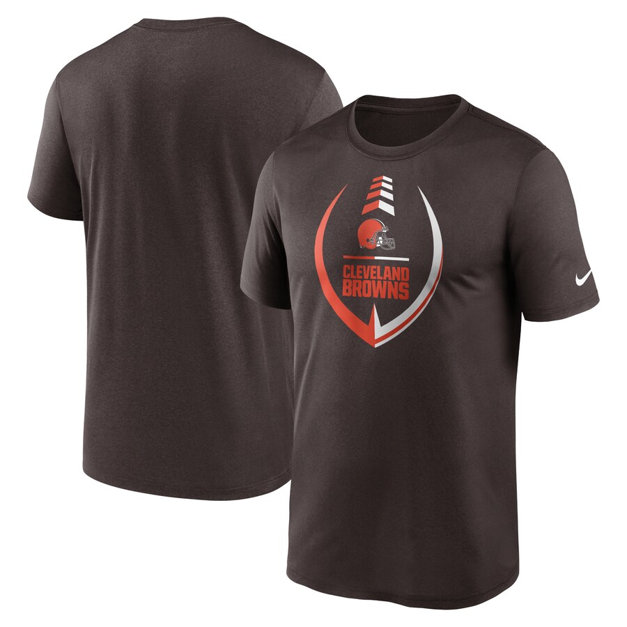 Men's Cleveland Browns Nike Brown Icon Legend Performance T-Shirt - Jersey