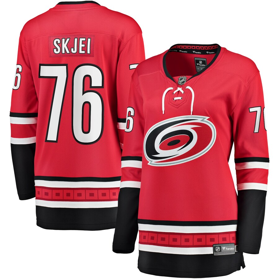 Women's Carolina Hurricanes Brady Skjei Fanatics Branded Red Alternate Breakaway Player Jersey - Jersey
