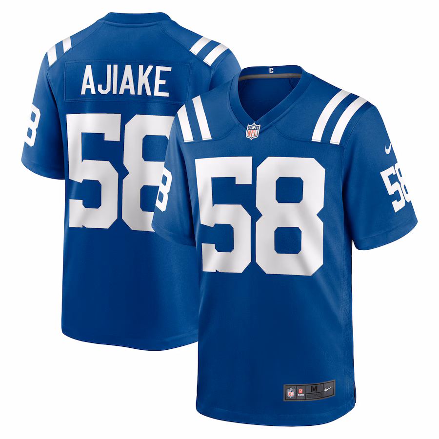 Men's Indianapolis Colts Austin Ajiake Nike  Royal Game Jersey - Jersey