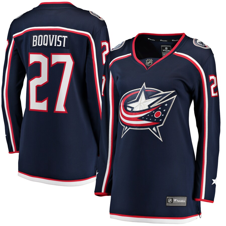 Women's Columbus Blue Jackets Adam Boqvist Fanatics Branded Navy Home Breakaway Player Jersey - Jersey