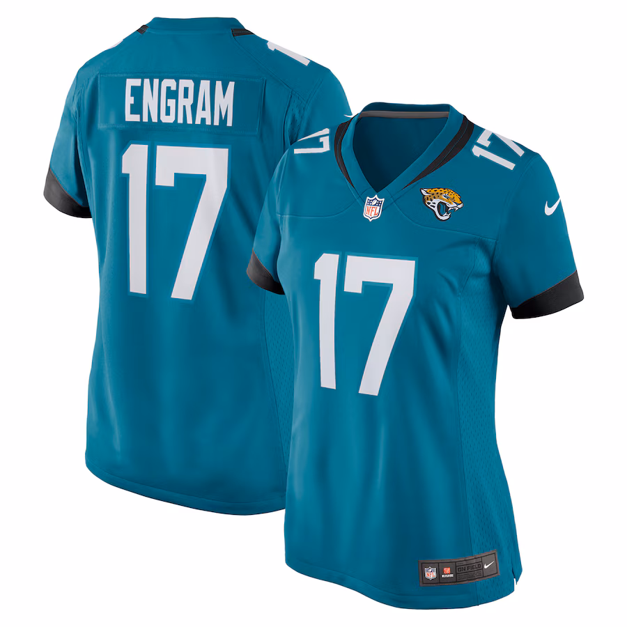 Women's Jacksonville Jaguars Evan Engram Nike Teal Game Jersey - Jersey