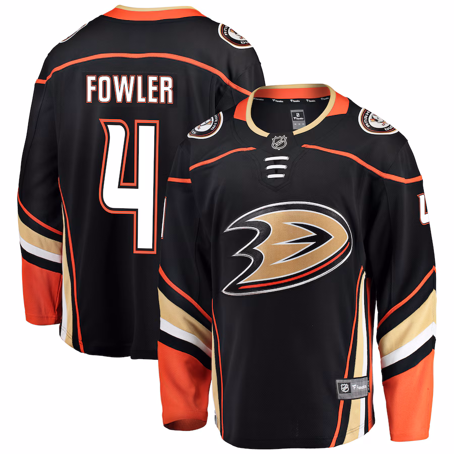 Men's Anaheim Ducks Cam Fowler Fanatics Black Breakaway Player Jersey - Jersey