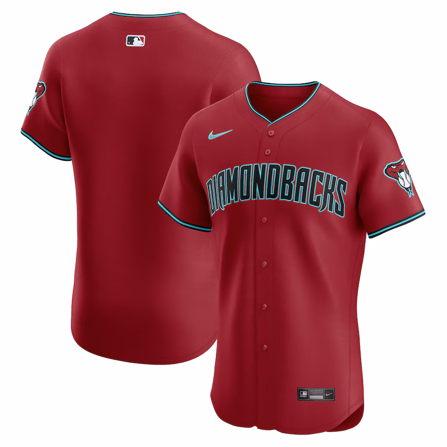 Men's Arizona Diamondbacks  Nike Red Vapor Premier Elite Patch Jersey - Jersey